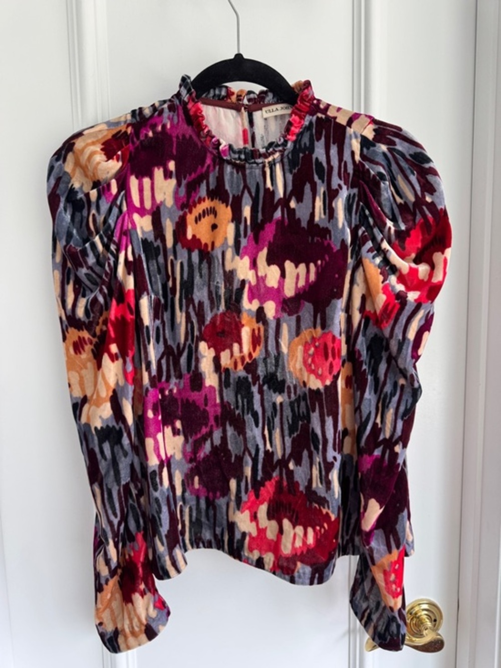 Ulla Johnson velvet long-sleeved blouse